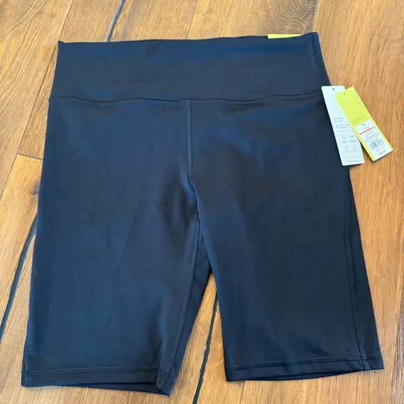 All in Motion Black Bike Shorts with Wide Waistband - Picture 1 of 3